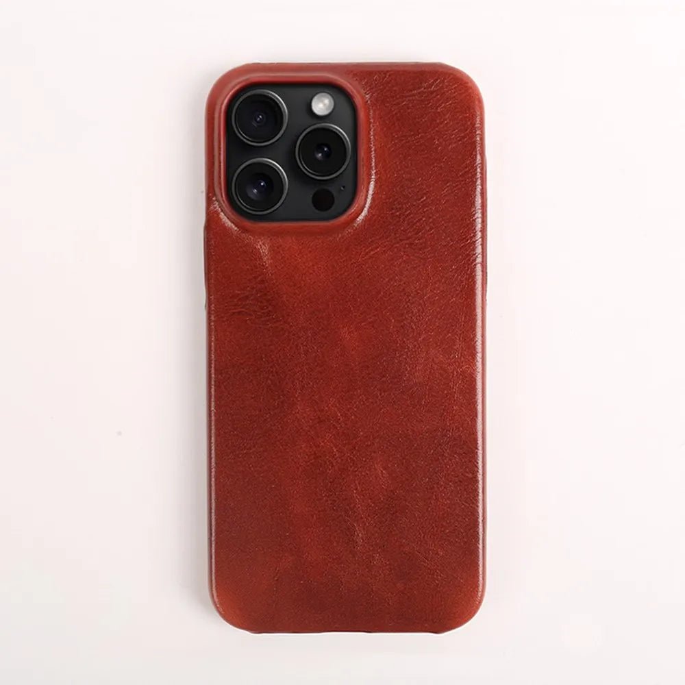 Genuine Leather iPhone Case — Handmade & Durable