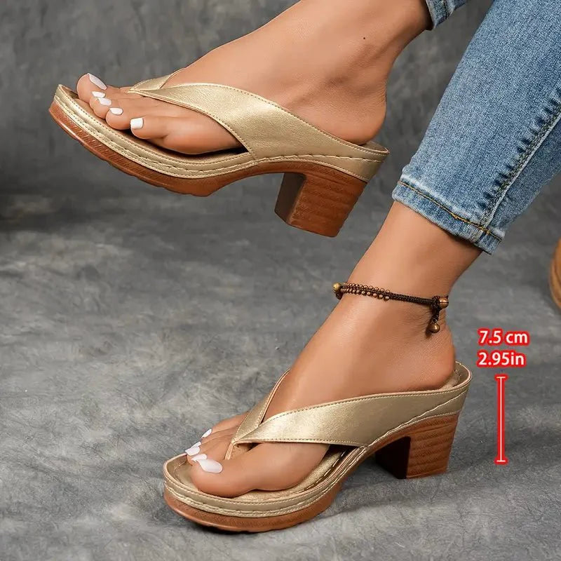 Orthopedic Heeled Slippers — Comfort and Arch Support