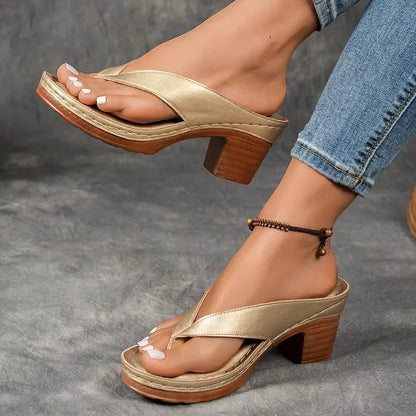 Orthopedic Heeled Slippers — Comfort and Arch Support