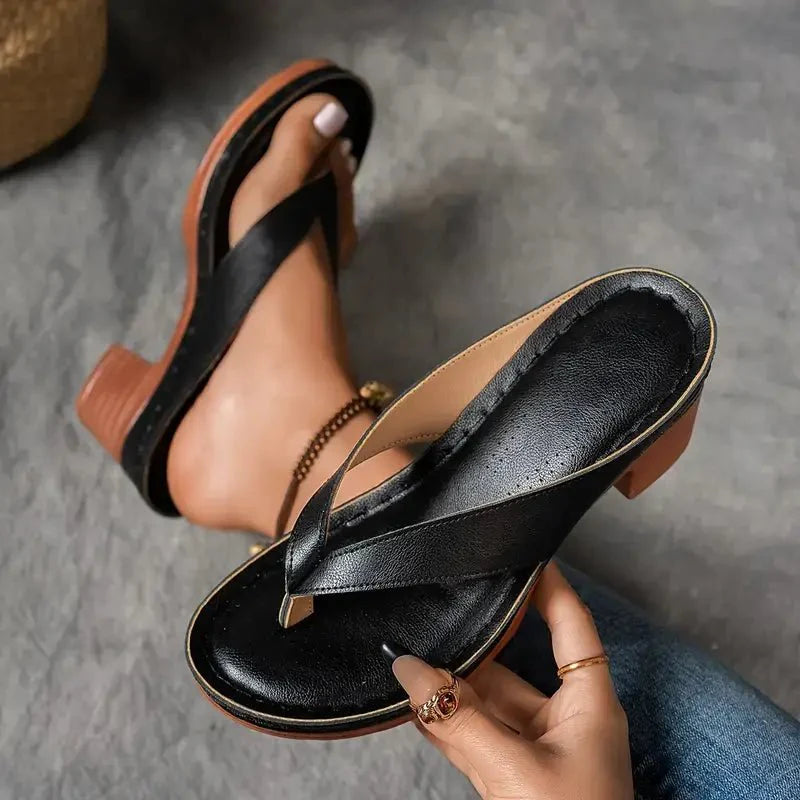 Orthopedic Heeled Slippers — Comfort and Arch Support