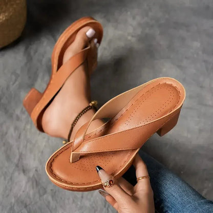 Orthopedic Heeled Slippers — Comfort and Arch Support