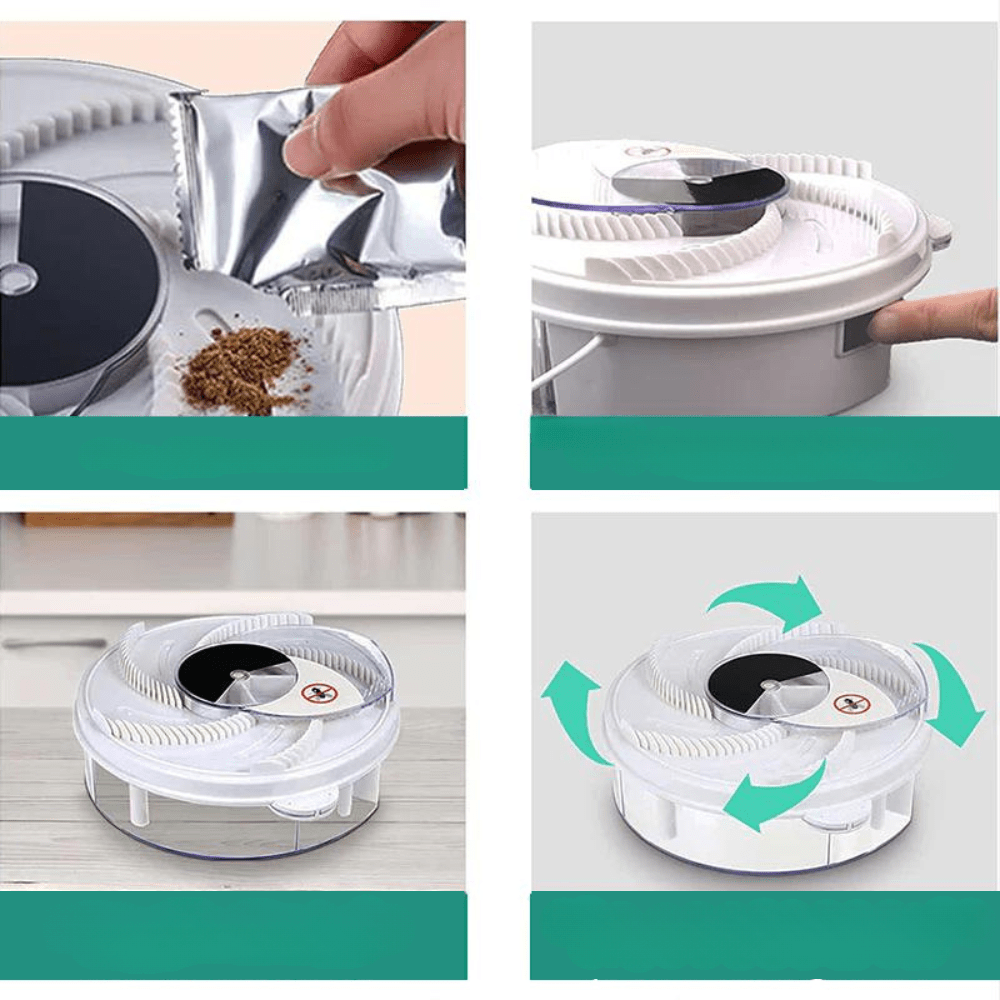 Eco Fly Trap — Silent Chemical-Free Insect Catcher