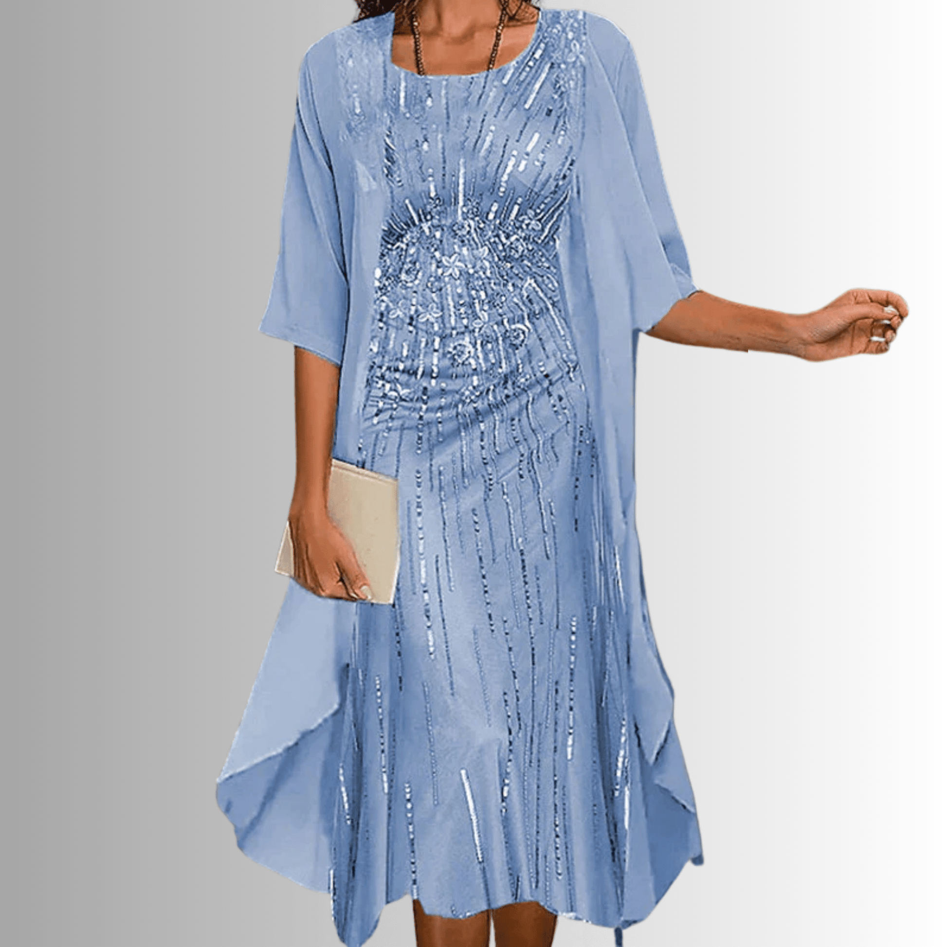 Two-Piece Summer Set — Blouse and Flowy Dress