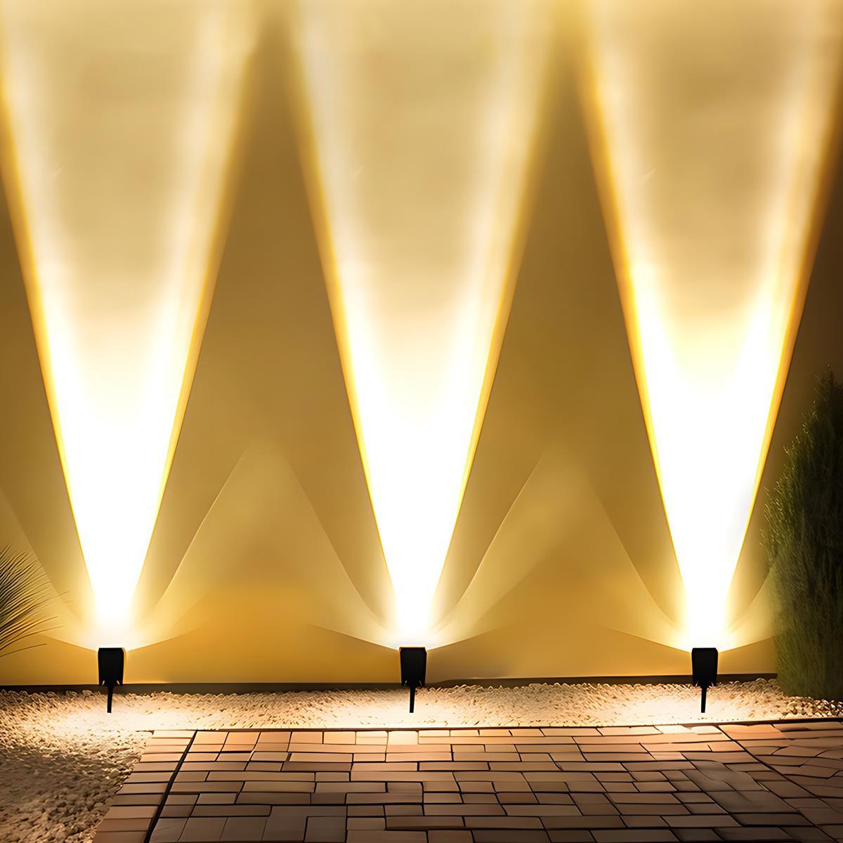Solar LED Spotlight — Waterproof Multi-Zoom Garden