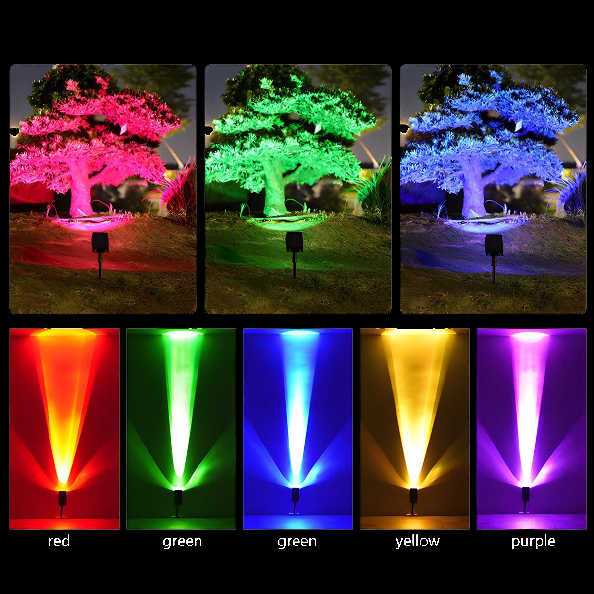 Solar LED Spotlight — Waterproof Multi-Zoom Garden