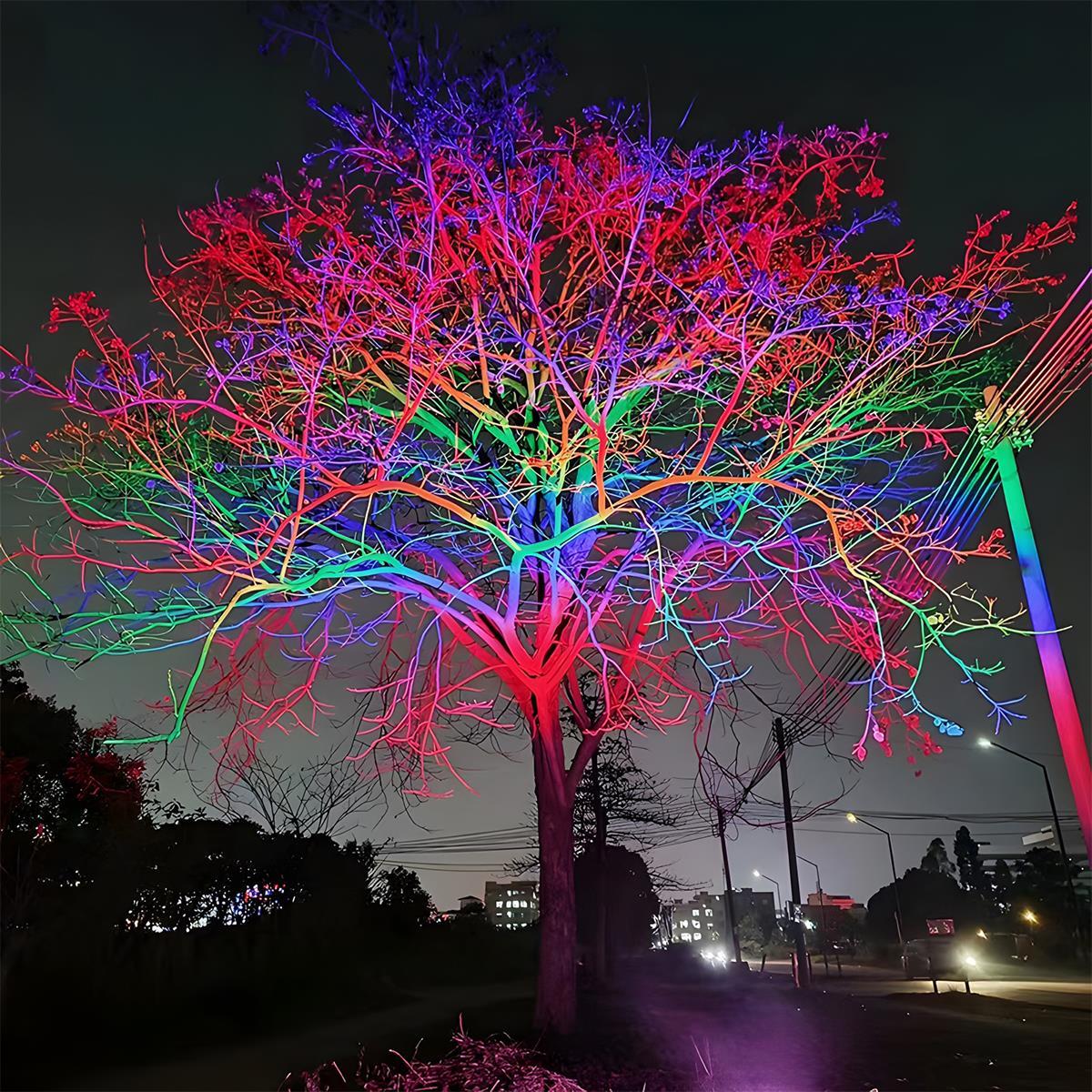 RGB LED Outdoor Spotlight — Waterproof Landscape