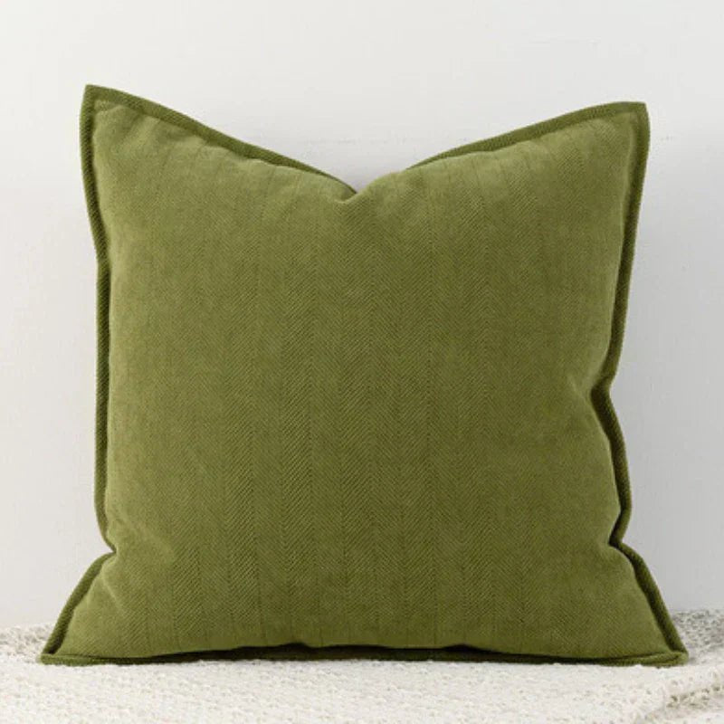 Chenille Cushion Cover — Soft, Machine Washable Decor