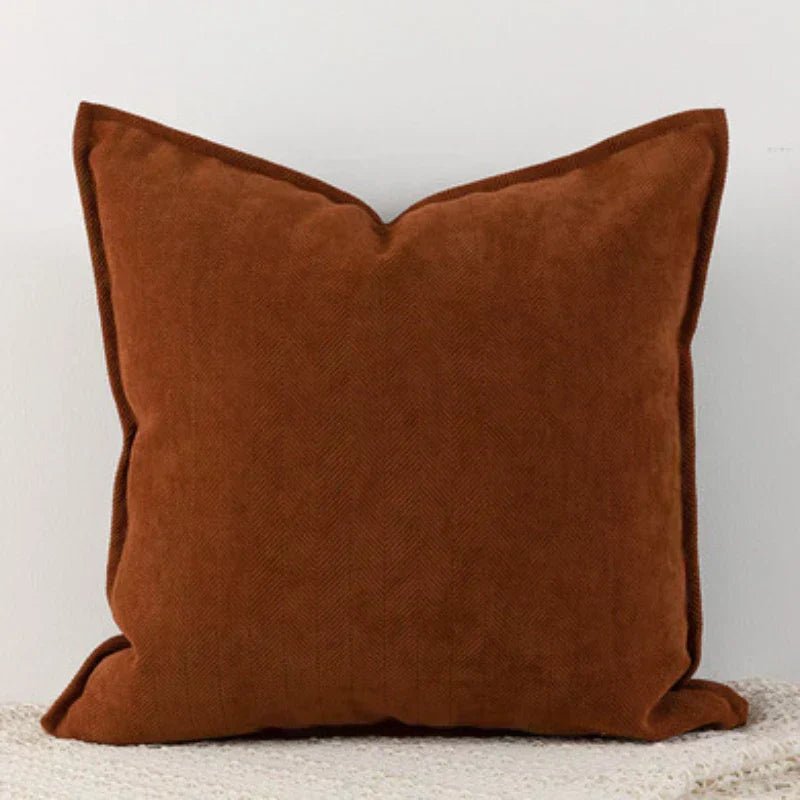 Chenille Cushion Cover — Soft, Machine Washable Decor
