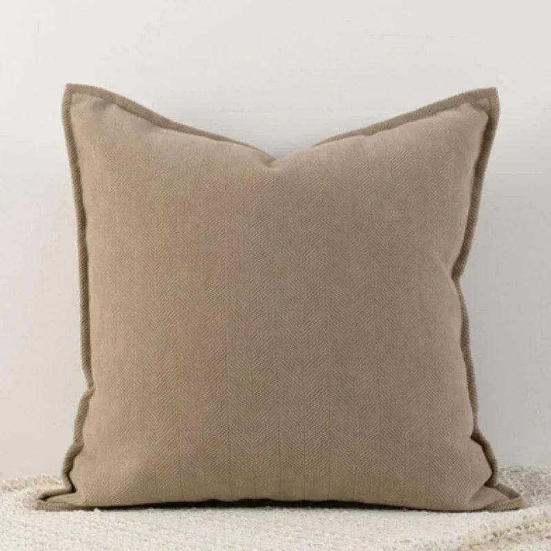 Chenille Cushion Cover — Soft, Machine Washable Decor