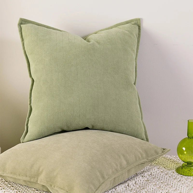 Chenille Cushion Cover — Soft, Machine Washable Decor
