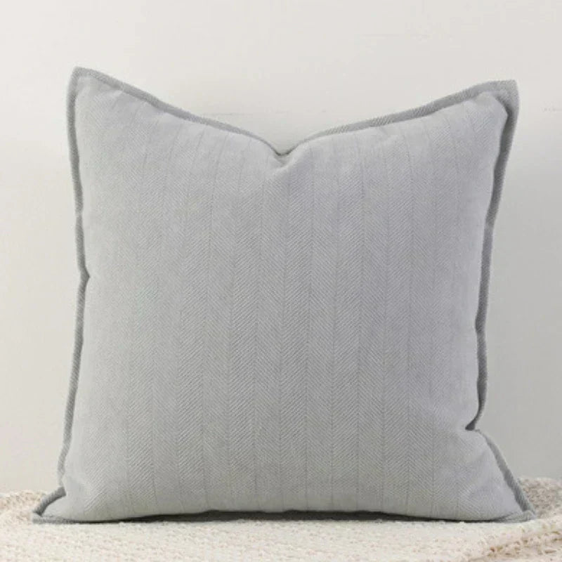 Chenille Cushion Cover — Soft, Machine Washable Decor