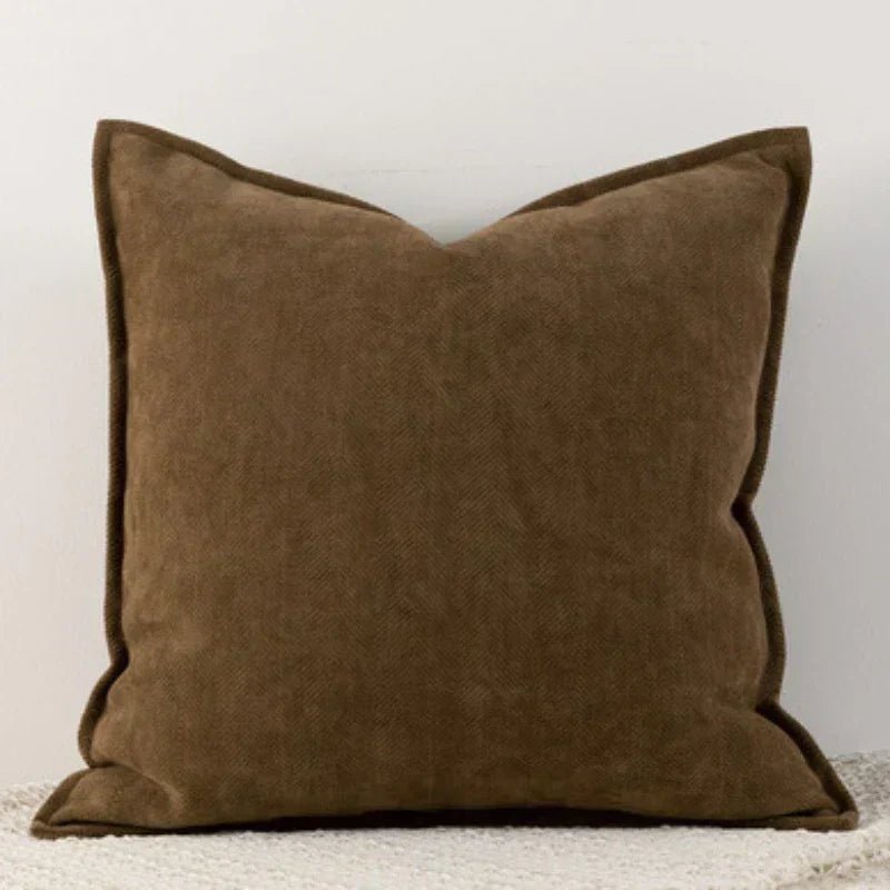 Chenille Cushion Cover — Soft, Machine Washable Decor