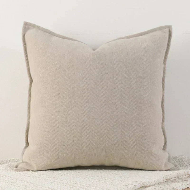 Chenille Cushion Cover — Soft, Machine Washable Decor