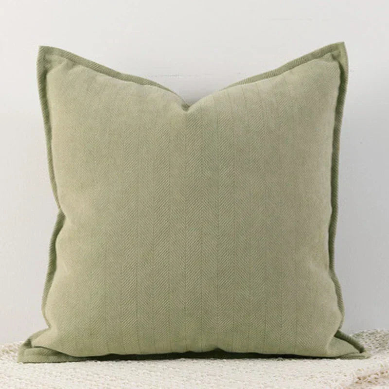 Chenille Cushion Cover — Soft, Machine Washable Decor