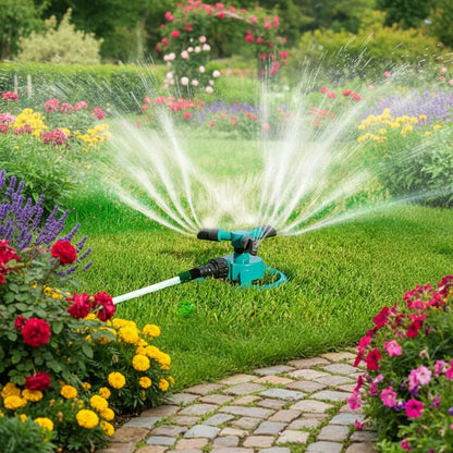 360° Rotating Sprinkler — Automatic Lawn Watering