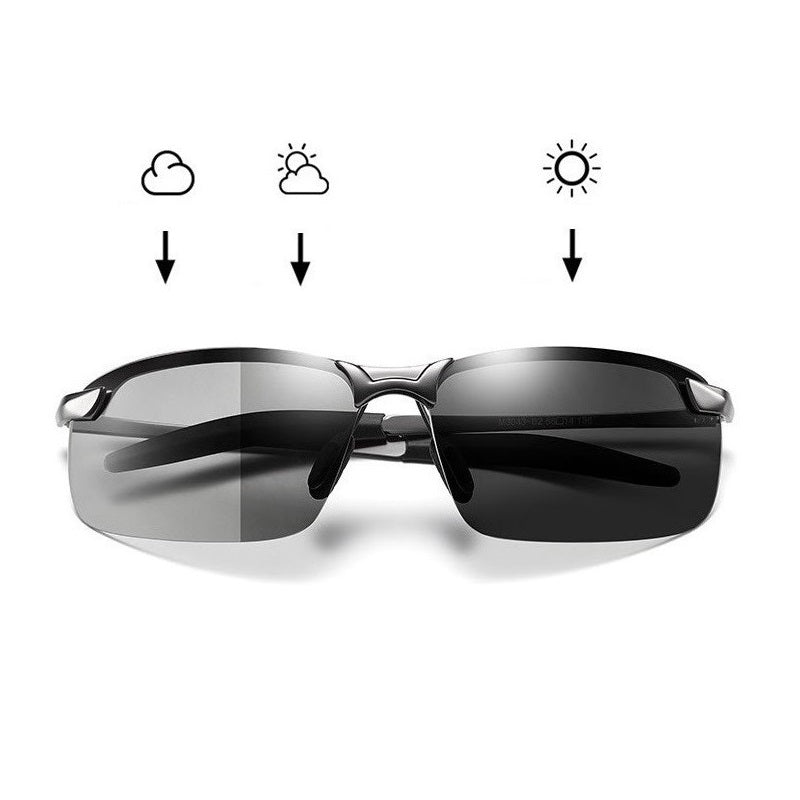 Photochromic Polarized Sunglasses — UV400 Day to Dusk
