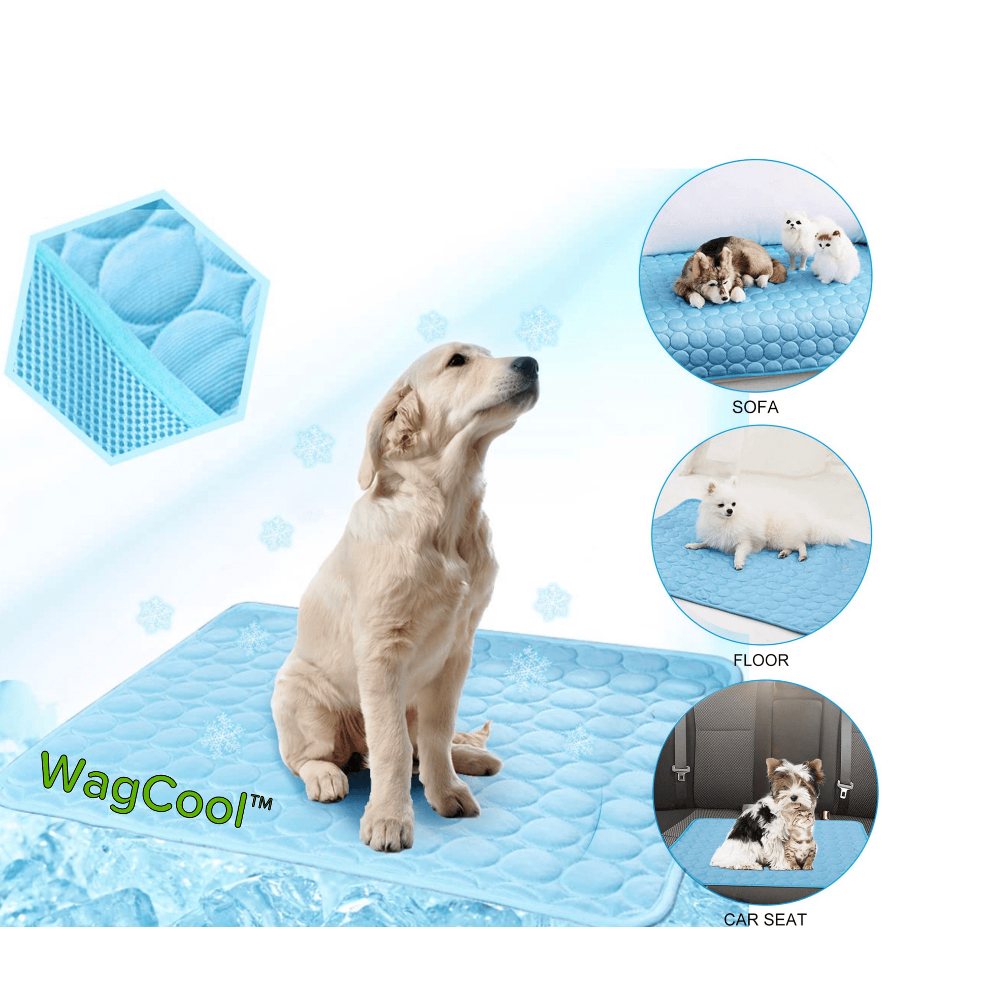 Self-Cooling Dog Mat — Instant Summer Heat Relief