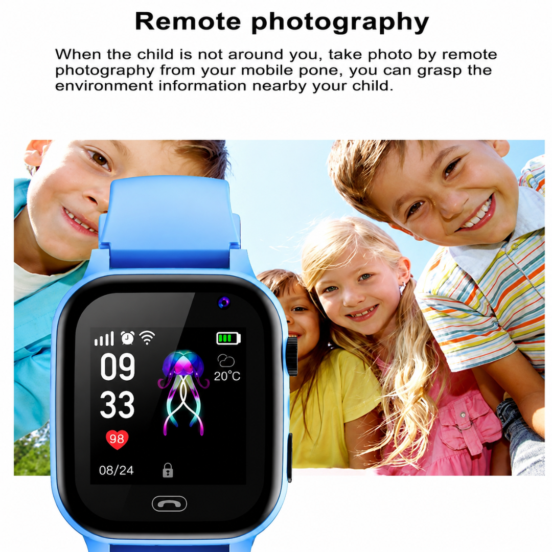 Kids GPS Smartwatch 4G with Camera & IP67 Waterproof