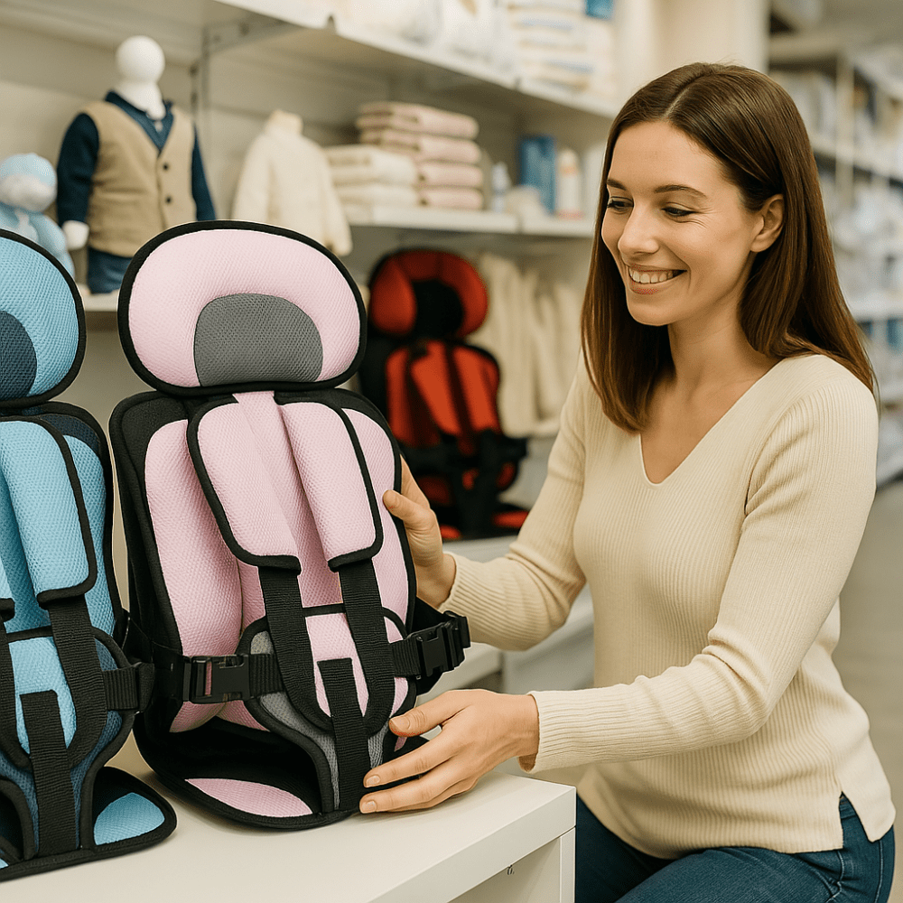 Portable Kids Car Seat with Breathable 5-Point Harness