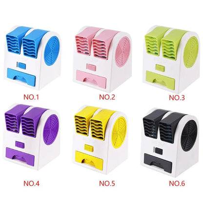 Mini USB Air Cooler — Quiet, Dual Air Outlet