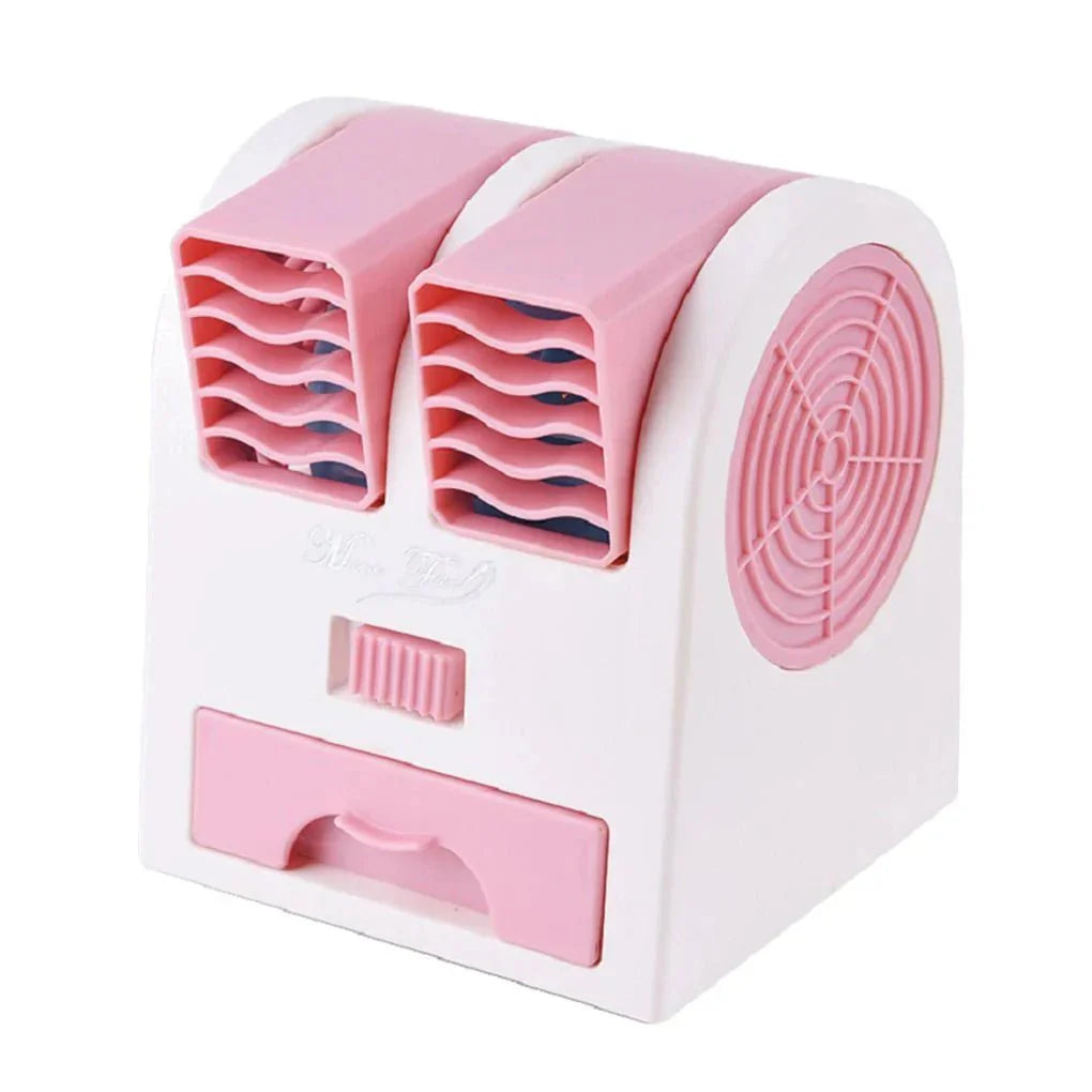 Mini USB Air Cooler — Quiet, Dual Air Outlet