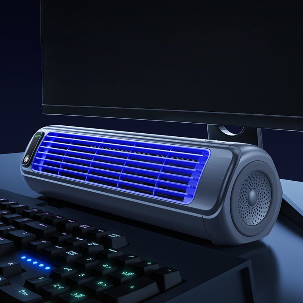 Cordless Portable Air Cooler — Rotating Airflow, USB