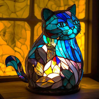 Stained Glass Animal Lamp — Artistic Decor