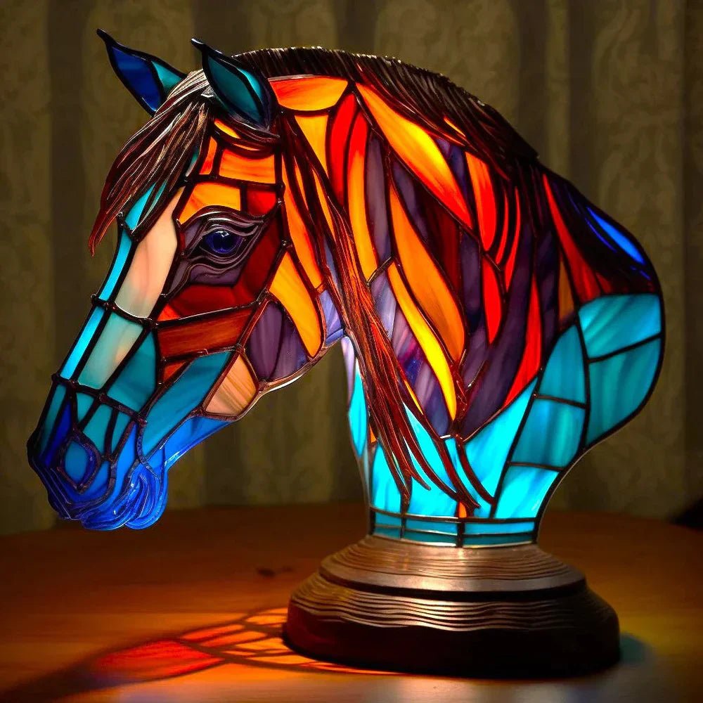 Stained Glass Animal Lamp — Artistic Decor
