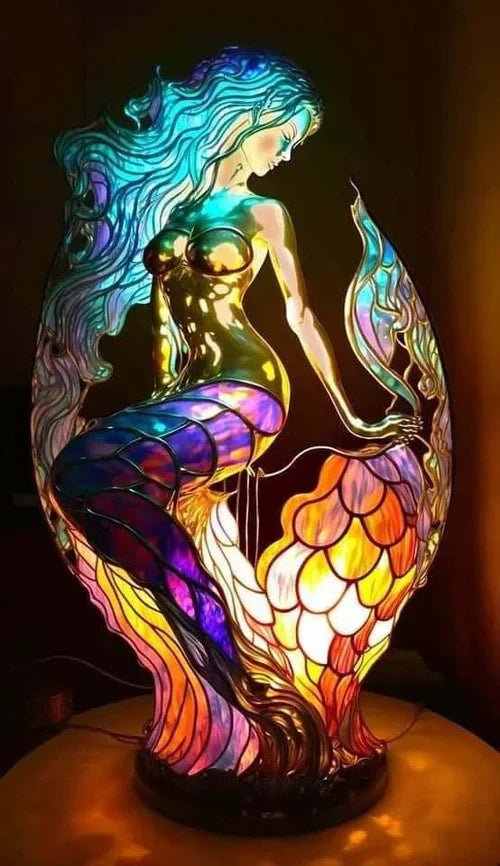 Stained Glass Animal Lamp — Artistic Decor