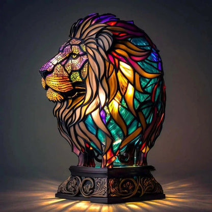 Stained Glass Animal Lamp — Artistic Decor