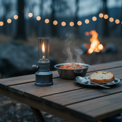 Portable Butane Camping Lamp — Warm Outdoor Light