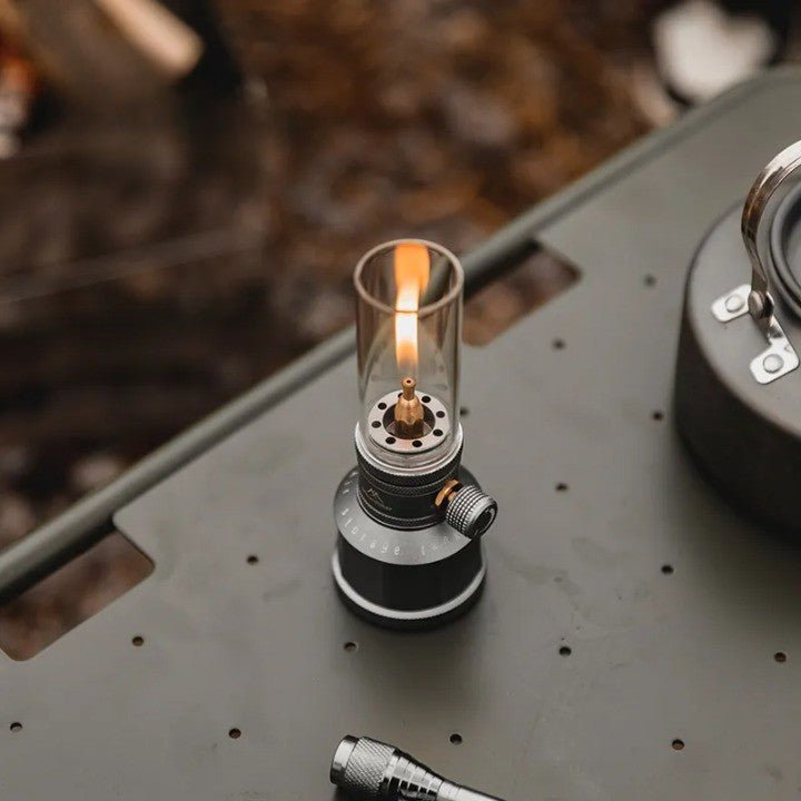 Portable Butane Camping Lamp — Warm Outdoor Light