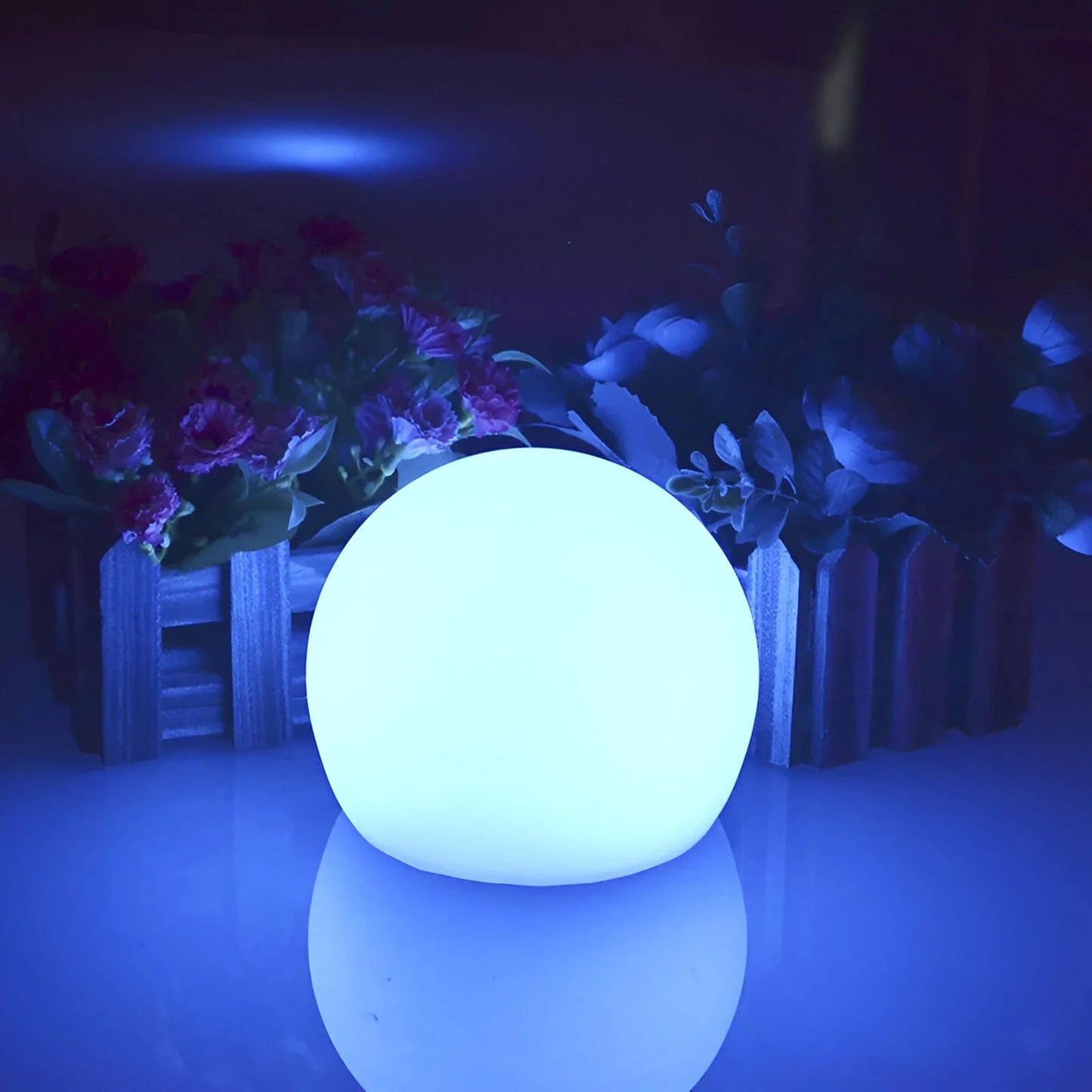 Rechargeable LED Globe Lamp — Color-Changing Glow