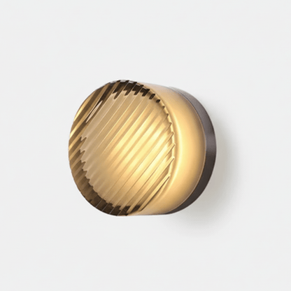 Circular Glass Wall Lamp — Modern LED Sconce