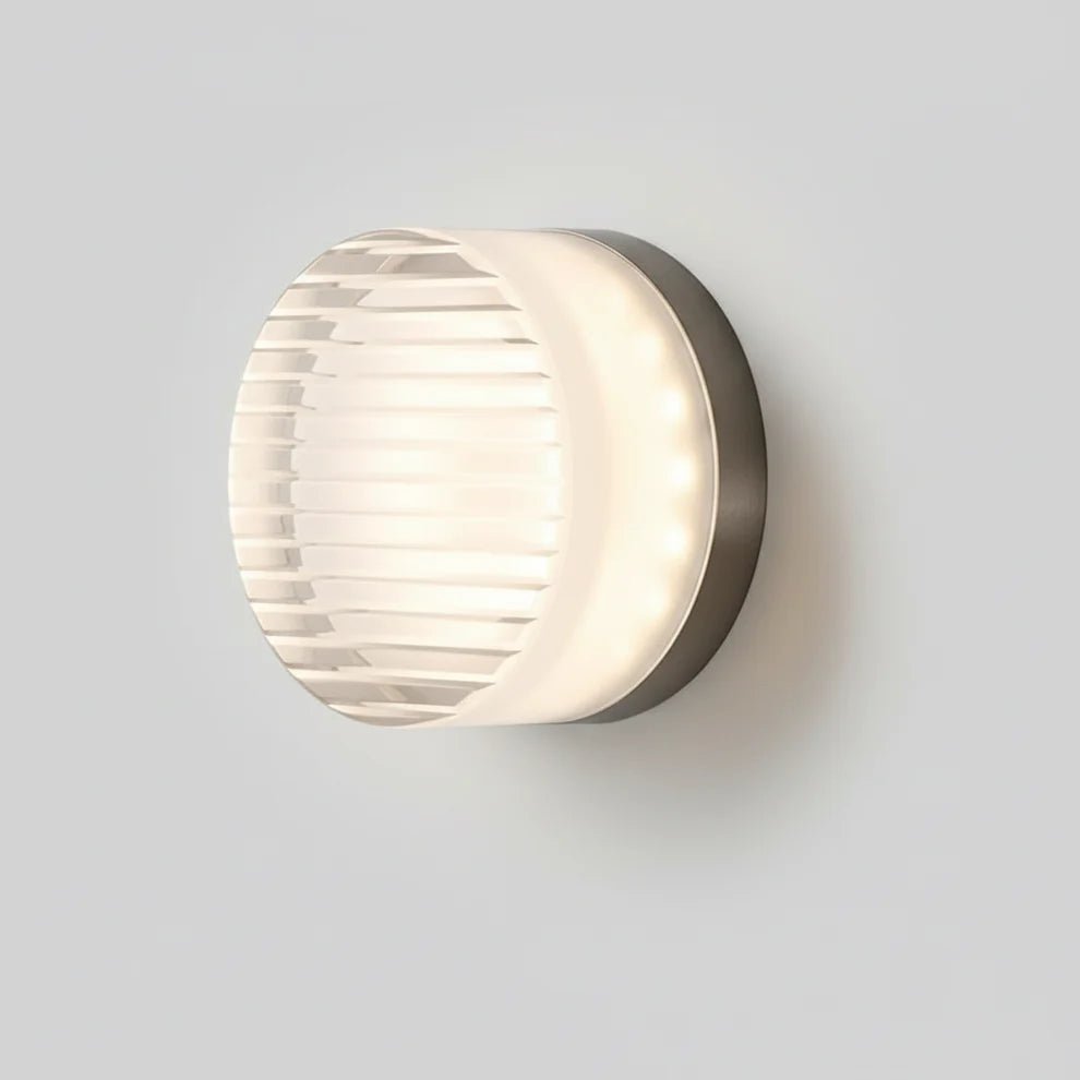 Circular Glass Wall Lamp — Modern LED Sconce