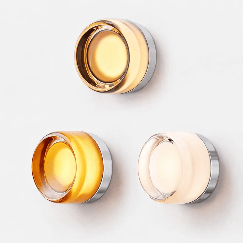 Circular Glass Wall Lamp — Modern LED Sconce