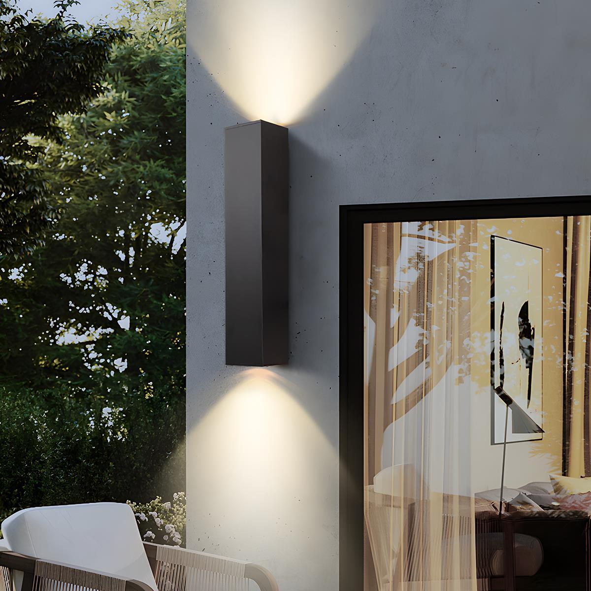 Rectangular Outdoor Wall Light — Waterproof IP65