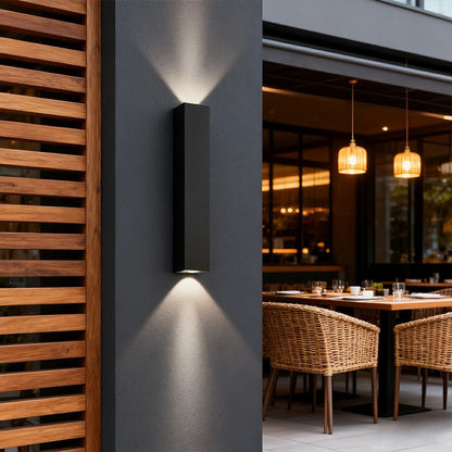 Rectangular Outdoor Wall Light — Waterproof IP65