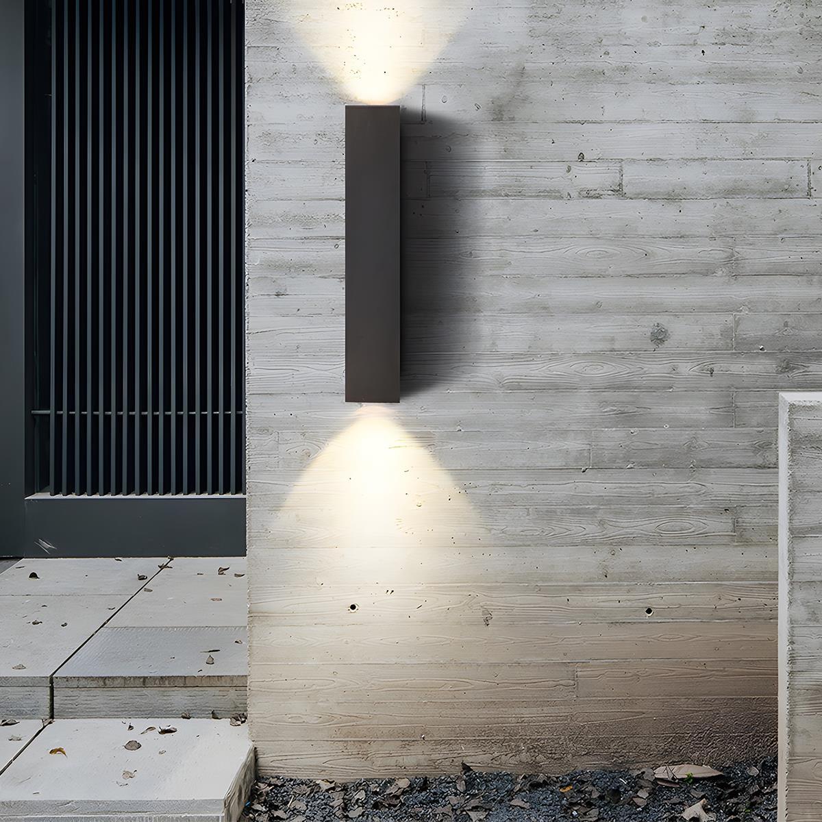 Rectangular Outdoor Wall Light — Waterproof IP65