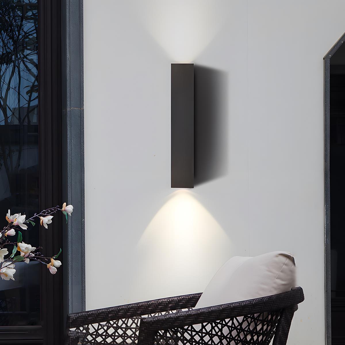 Rectangular Outdoor Wall Light — Waterproof IP65