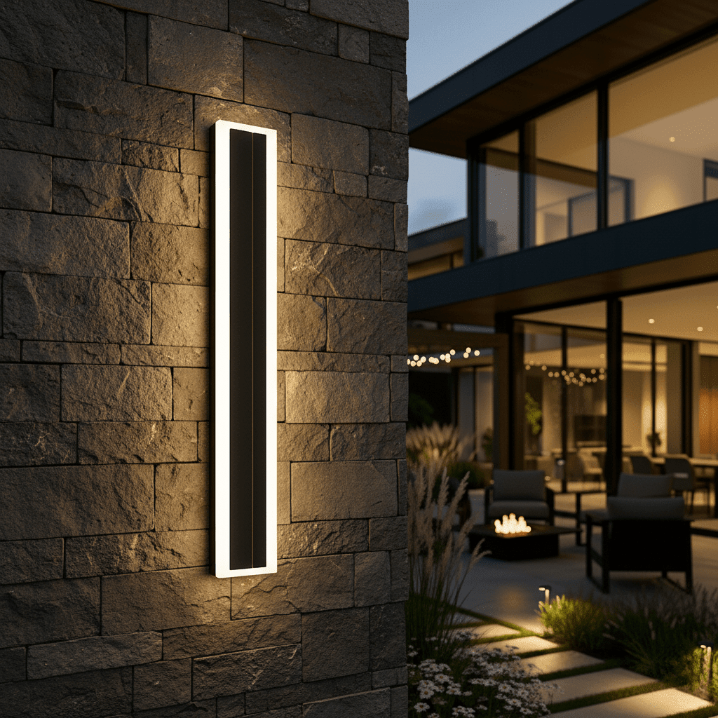 Modern Outdoor Wall Lamp — Weatherproof LED
