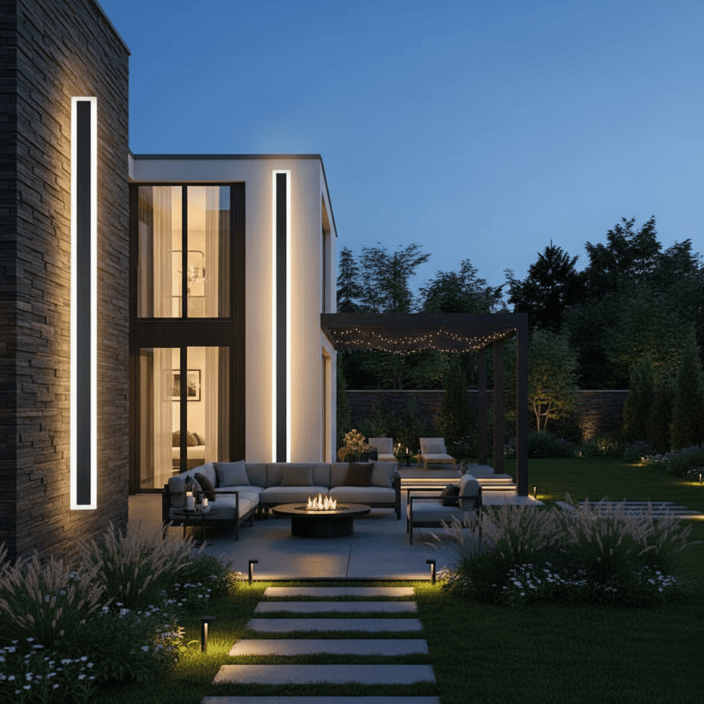 Modern Outdoor Wall Lamp — Weatherproof LED
