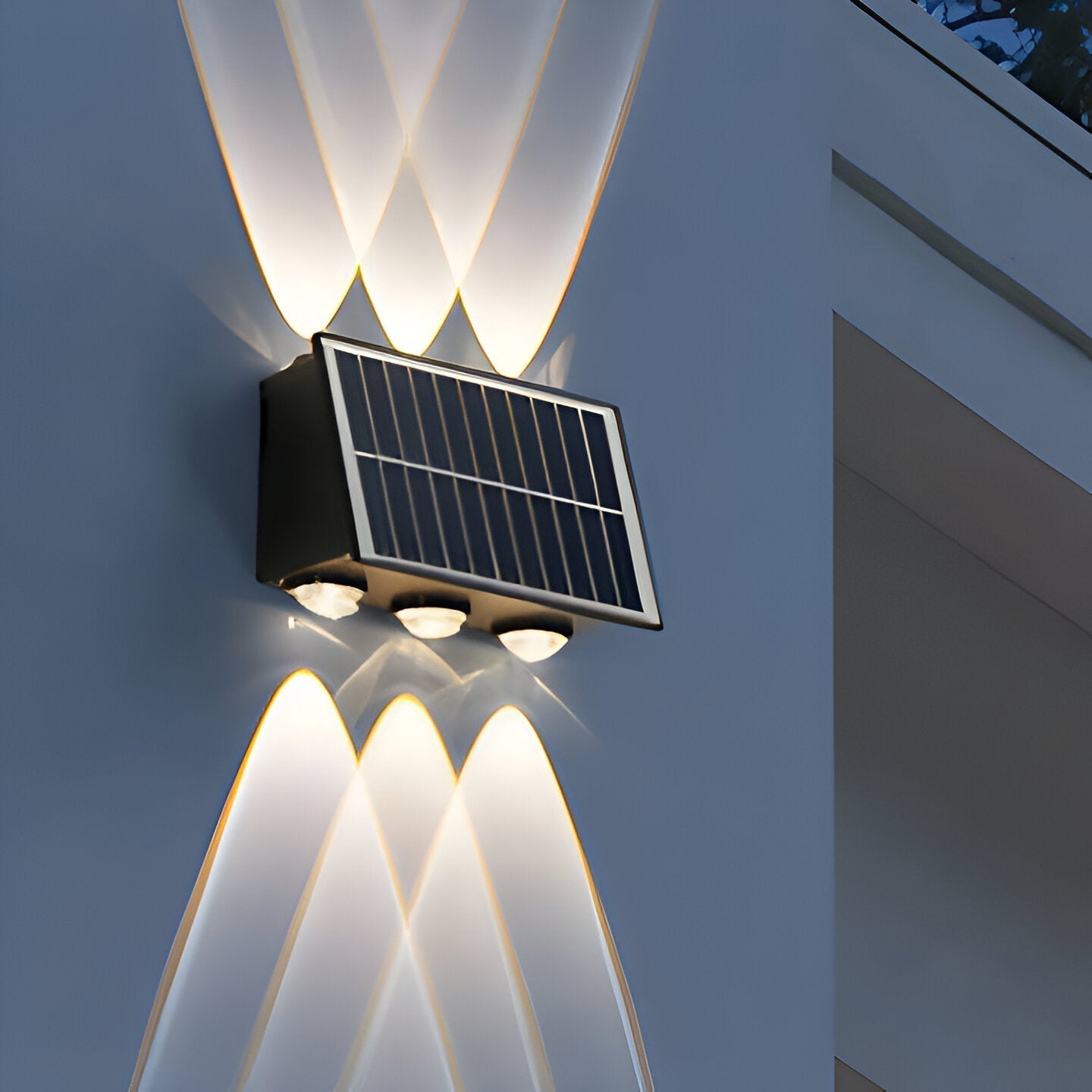 Solar LED Wall Light — Up & Down Glow Effect