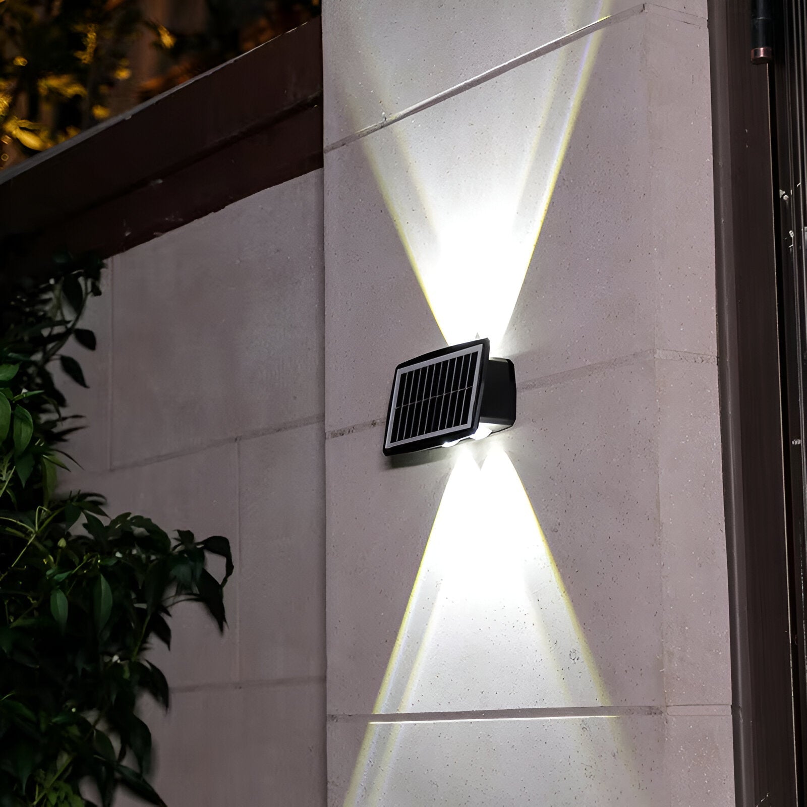 Solar LED Wall Light — Up & Down Glow Effect