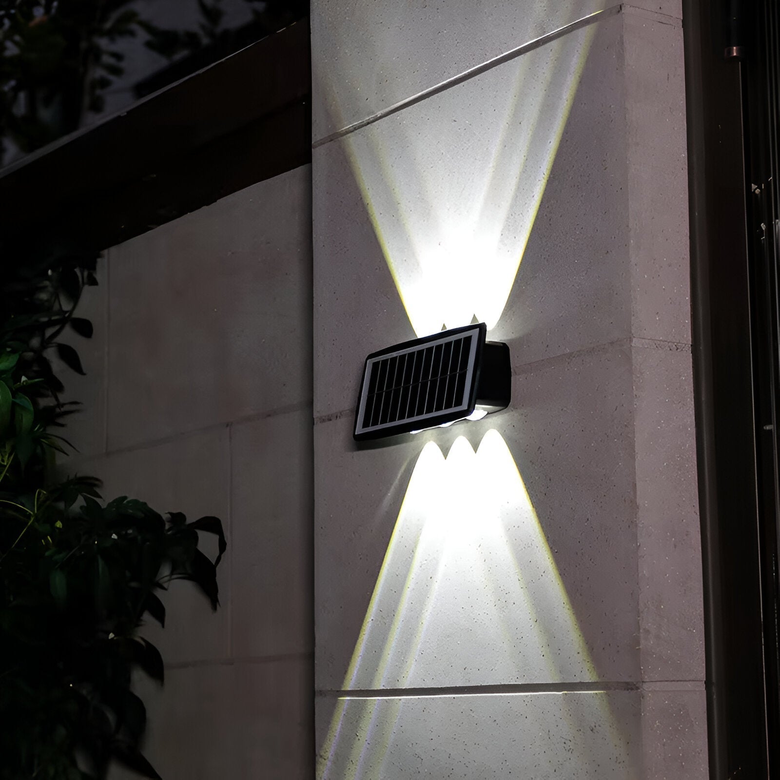Solar LED Wall Light — Up & Down Glow Effect