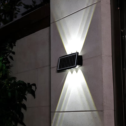 Solar LED Wall Light — Up & Down Glow Effect
