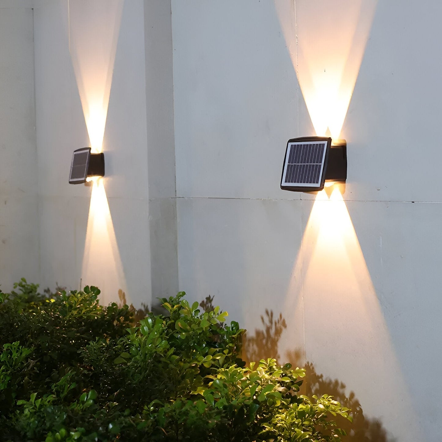Solar LED Wall Light — Up & Down Glow Effect