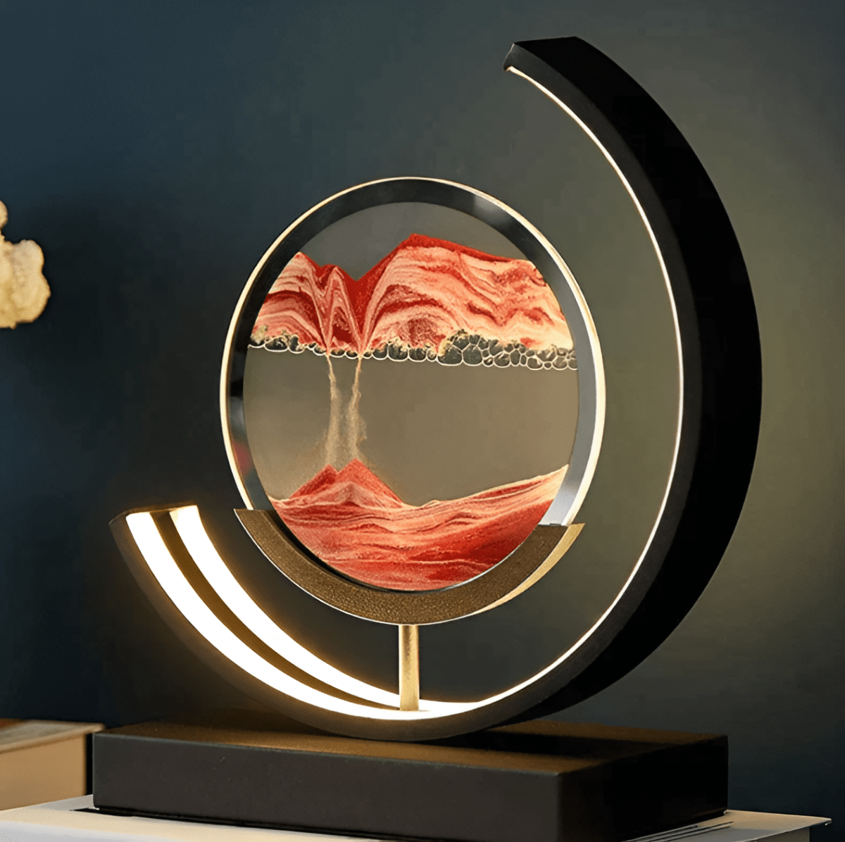 Sand Glow LED Floor Lamp — Dimmable 3 Light Tones