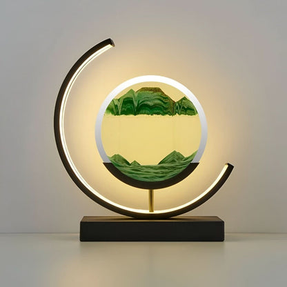 Sand Glow LED Floor Lamp — Dimmable 3 Light Tones