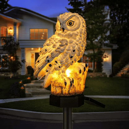 Solar Owl Garden Light — Automatic Outdoor Lamp
